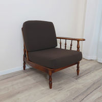 加栄レース ソファカバー 1人掛け用 セパレートタイプ 撥水加工 2枚組 ブラウン 469439 1個（直送品）