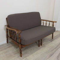 加栄レース ソファカバー 3人掛け用 セパレートタイプ 撥水加工 2枚組 グレー 469448 1個（直送品）