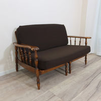 加栄レース ソファカバー 3人掛け用 セパレートタイプ 撥水加工 2枚組 ブラウン 469449 1個（直送品）