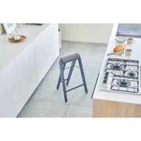 弘益 スツール 折りたたみ 高さ64cm ネイビー 474600 1個（直送品）