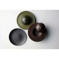 ミヤザキ食器 プレート コスタヴェルデ サトゥルノ グルメプレート 19.2cm グリーン 476153 1個（直送品）