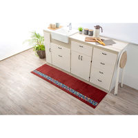 橋爪商店 キッチンマット ダーラヘスト 50×120cm ワインレッド 462058 1個（直送品）