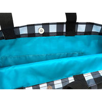 HALKARIN’S キッズ レッスンバッグ 通園 習い事 マグネット開閉 ギンガムブラック 450569 1個（直送品）