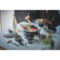 ミヤザキ食器 レンゲ台 9cm Karl 磁器 ブラック 414006 1個（直送品）