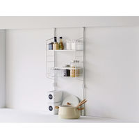 平安伸銅工業 突っ張りラック SPLUCE キッチン つっぱりラック バスケットセット 491004 1個（直送品）