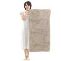 タオル バスタオル 60×120cm 思わず頬ずりしたくなるタオル ANGEL STEP Premium ライトブラウン 449665 1個（直送品）