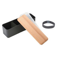 三好製作所 弁当箱 1段 400ml 木蓋 スリム 土佐古代杉 チャコール 309509 1個（直送品）