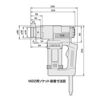 TONE 1次締め専用レンチ 建方1番(トルシアボルト用) GKS502 1PC（直送品）