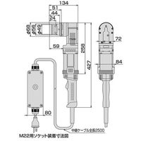 TONE 1次締め専用レンチ コーナー型建方1番(トルシアボルト用) GKSC251 1PC（直送品）