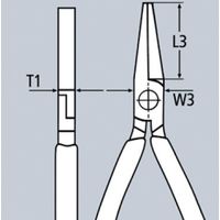 KNIPEX クニペックス 平ペンチ 160mm コンフォートハンドル パッケージ無 2002ー160 1丁（直送品）
