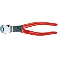KNIPEX クニペックス ハイレバーエンドニッパー 200mm プラスチックコーティングハンドル パッケージ無 6701ー200 1丁（直送品）