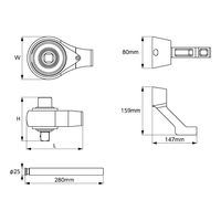 京都機械工具 KTC 12.7SQ 倍力レンチ 出力ドライブ19.0SQ 出力最大トルク1000Nm GAP1000ー46 1個（直送品）