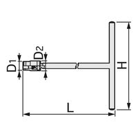 TONE T形フレックスレンチ(ボール式) TF12 1PC（直送品）