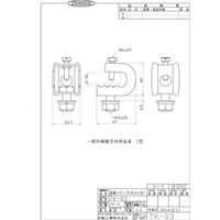 日動工業 日動 鉄骨クランプ(ボルト付) TK-03 1PC（直送品）