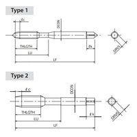 高能率・多機能VIコート粉末ハイス転造タップロングシャンク AーLTーXPF M10X1.25X150 B CPM STD 1本（直送品）