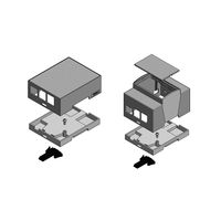 タカチ電機工業 Raspberry Pi DINレールボックス RPDシリーズ RPD-4B-1H 1台（直送品）