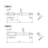 オーエスジー 高能率・多機能VIコート粉末ハイス転造タップ AーXPF M2.3X0.4 P CPM STD 1本（直送品）