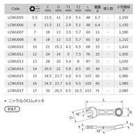 旭金属工業 ライツール コンビネーションスパナ LCWU006 プチコン 1丁（直送品）
