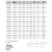 旭金属工業 レボウェーブ 両口スパナ SL1618 1丁（直送品）