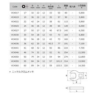 旭金属工業 クローフートレンチ VC4017 1/2×17 1丁（直送品）