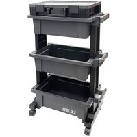 藤原産業 SK11 ツールワゴンテーブル&パーツストッカー STWーB490PS 1台（直送品）