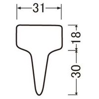 大和プラスチック ヤマト T型ラベル 100枚入 小 75147 1セット(10組)（直送品）