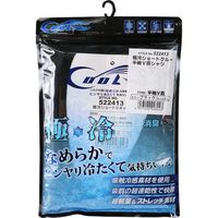 藤原産業 SK11 極冷 半袖Vネックシャツ ブラック LLサイズ 522413BKーLL 1セット(3枚)（直送品）
