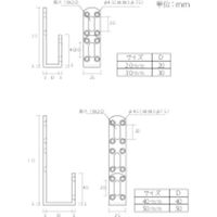 八幡ねじ YAHATA J型金具 黒 20mm 4979874879332 1セット(5個:1個×5台) 427-6631（直送品）