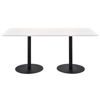 【法人限定/車上渡し】アール・エフ・ヤマカワ リスタ カフェテーブル1500×750 ホワイト RFRCT-1575WH 1個（直送品）