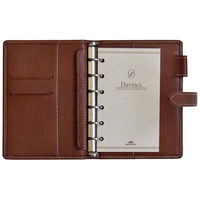 レイメイ藤井 ダ・ヴィンチ オイルレザー ポケットサイズ 6穴 リング14mm ダークブラウン DP1410E 1個（直送品）