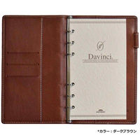 レイメイ藤井 ダ・ヴィンチ オイルレザー 聖書/バイブルサイズ 6穴 リング11mm ブラック JDB1409B 1個（直送品）