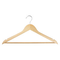 木製ジャケットハンガー WH-01 1セット（1セット(3本組)×10） 回転式フック 業務用 伊藤忠リーテイルリンク