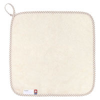 今治製 ループつきハンドタオル ベージュ 1セット（1枚×10） 国産 ノベルティ 個包装 ご挨拶 子ども用 キッチン用 田中産業