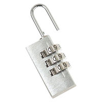 ハイロジック 回しやすい3段文字合わせ錠 シルバー GS-799 1個（直送品）