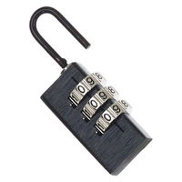 ハイロジック 回しやすい3段文字合わせ錠 ブラック GS-800 1個（直送品）