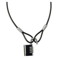 ハイロジック 外でも使える文字合わせ錠+ワイヤー545 GS-818 1個（直送品）