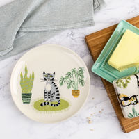 Hannah Turner お皿 ネコ Cat Side Plate GREY 423988 1個（直送品）