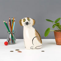 Hannah Turner 貯金箱 Money box Dog 犬 BROWN 423996 1個（直送品）