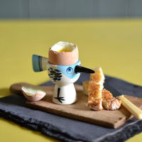 Hannah Turner エッグカップ Egg cups Birdy 小鳥 BLUE 424008 1個（直送品）