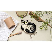 Hannah Turner トレイ Trinket Dish 動物 BLACKxWHITE 424013 1個（直送品）