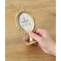 東京かんかん フォトフレーム フォトスタンド オーバル レジン ゴールド 487215 1個（直送品）