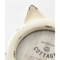 東京かんかん フォトフレーム キャットフォトフレーム レジン ホワイト 487234 1個（直送品）