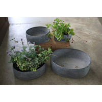 SOW 鉢 ブリキプランター オーバル L 492893 1個（直送品）