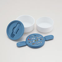 スケーター 弁当箱 500ml 丸型ランチボックス2段 ムーミン80 493407 1個（直送品）