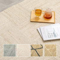 萩原敷物 玄関マット 室内 ジュートマット トロン 60×90 ホワイト 493624 1個（直送品）