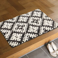 萩原敷物 玄関マット 室内 ダッタ シェニールマット 45×75 厚手 493693 1個（直送品）