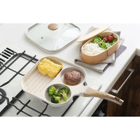 ヨシカワ フライパン トリプルパン ガス火専用 ガラス蓋付 493967 1個（直送品）