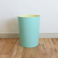 小久保工業所 ゴミ箱 7L マカロンダストボックス 丸型 パステルカラー ブルー 494370 1個（直送品）