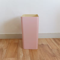 小久保工業所 ゴミ箱 7L マカロンダストボックス 角型 パステルカラー ピンク 494371 1個（直送品）