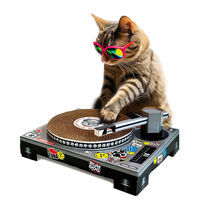 アントレックス 爪とぎ キャットスクラッチャー DJ 猫 SUCK UK 494385 1個（直送品）